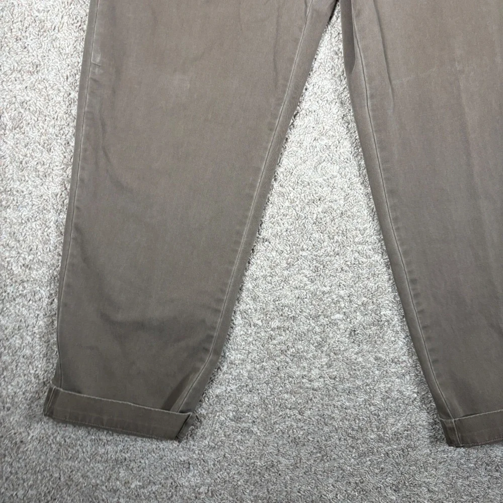 Polo Ralph Lauren Mens Brown Cotton Twill Straight Leg Chino Pants 33x32 Cuffed